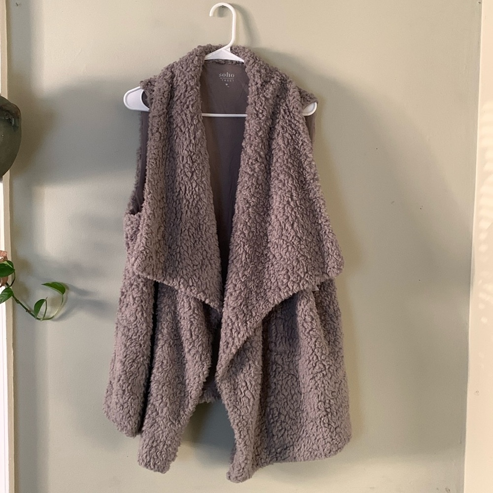 Super soft sheep Sherpa cardigan